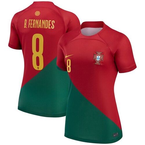 브루노 페르난데스 포르투갈 대표팀 나이키 여자 2022/23 홈 브레스 스타디움 레플리카 플레이어 저지 - 레드 / Nike