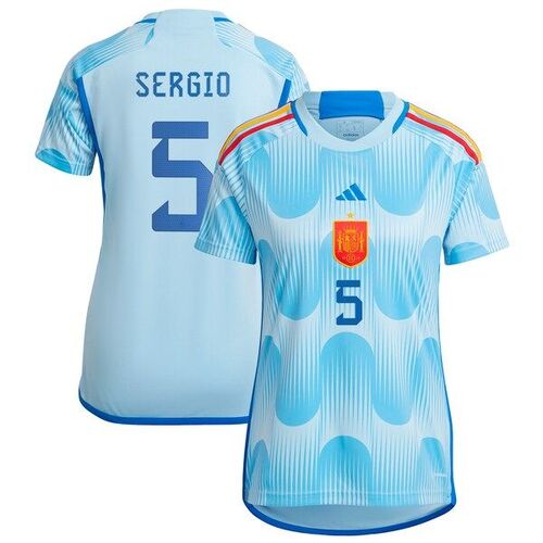 세르히오 부스케츠 스페인 대표팀 아디다스 여자 2022/23 원정 레플리카 저지 - 블루 / adidas