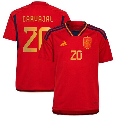 다니엘 카르바할 스페인 대표팀 아디다스 유스 2022/23 홈 레플리카 저지 - 레드 / adidas