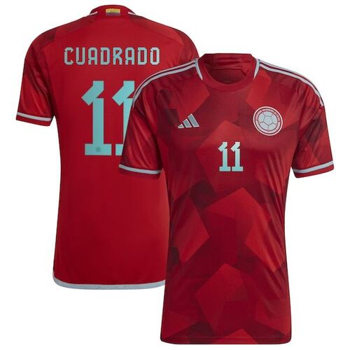 후안 콰드라도 콜롬비아 대표팀 아디다스 2022/23 원정 레플리카 플레이어 저지 - 레드 / adidas