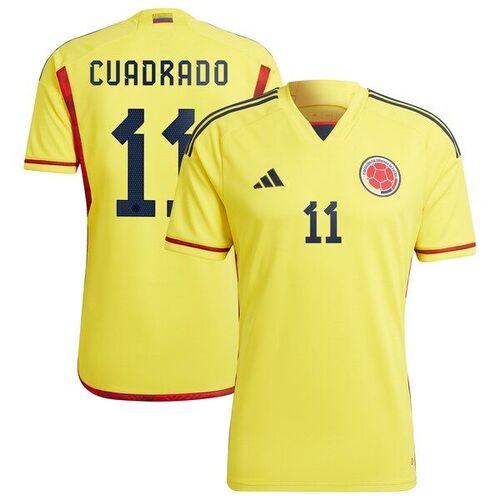 후안 콰드라도 콜롬비아 대표팀 아디다스 2022/23 홈 레플리카 선수 저지 - 옐로우 / adidas