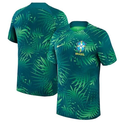 브라질 여자 대표팀 나이키 2023 아카데미 프로 프리매치 탑 - 그린 / Nike
