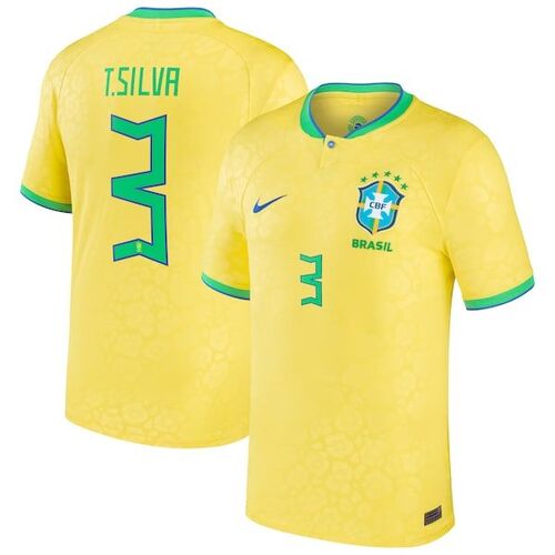 티아고 실바 브라질 대표팀 나이키 2022/23 레플리카 홈 저지 - 옐로우 / Nike