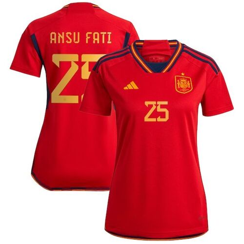 안수파티 스페인 대표팀 아디다스 여자 2022/23 홈 레플리카 저지 - 레드 / adidas