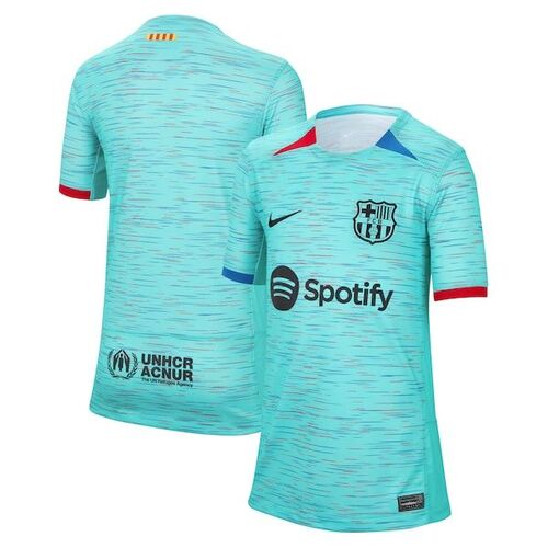 바르셀로나 나이키 유스 2023/24 써드 레플리카 저지 - 아쿠아 / Nike