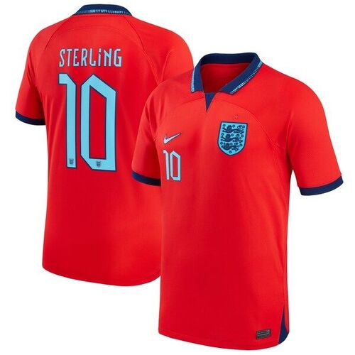 라힘 스털링 잉글랜드 대표팀 나이키 2022/23 레플리카 어웨이 저지 - 레드 / Nike