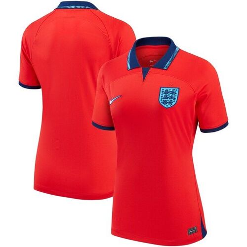 잉글랜드 대표팀 나이키 여자 2022/23 어웨이 브레스 스타디움 레플리카 블랭크 저지 - 레드 / Nike