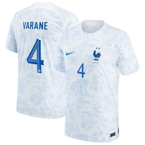 라파엘 바란 프랑스 국가대표 나이키 2022/23 레플리카 어웨이 저지 - 화이트 / Nike