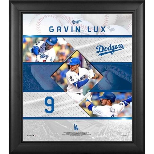 Gavin Lux Los Angeles Dodgers 파나틱스 어쎈틱 Frame 15 x 17 스티치 스타 콜라주 / 파나틱스 어쎈틱