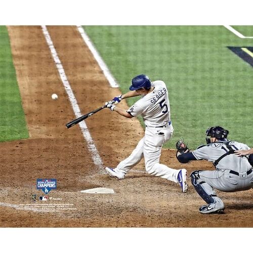 코리 시거 로스앤젤레스 다저스 파나틱스 정품 미서명 2020 MLB 월드시리즈 챔피언 타격 사진 / 파나틱스 어쎈틱