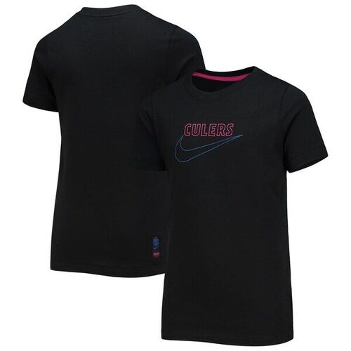 바르셀로나 나이키 유스 클럽 티셔츠 - 블랙 / Nike