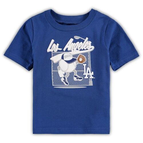 Los Angeles Dodgers 유아 온 더 펜스 티셔츠 - 로얄 / Outerstuff