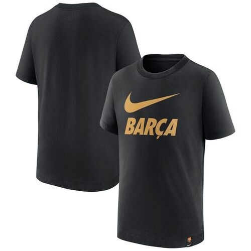 바르셀로나 나이키 청소년 훈련장 티셔츠 - 블랙 / Nike
