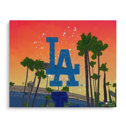로스앤젤레스 다저스 파나틱스 정품 미서명 16인치 x 20인치 사진 인쇄 - 아티스트 마즈 아담스 디자인 / 파나틱스 어쎈틱