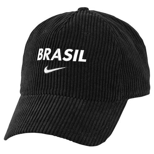 브라질 국가대표 나이키 코듀로이 클럽 플렉스 모자 - 블랙 / Nike