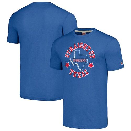텍사스 레인저스 오마주 하이퍼 로컬 트라이 블렌드 티셔츠 - 로얄 / Homage