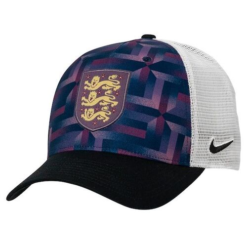 영국 국가대표 나이키 트럭커 스트레치 스냅 조절 모자 - 네이비/블랙 / Nike