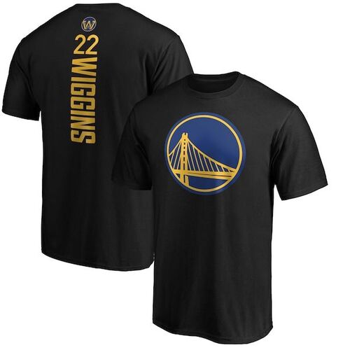 Andrew Wiggins Golden State Warriors Playmaker Name &amp; Number T-shirt - Black / 파나틱스