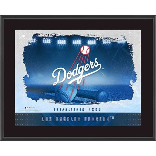 로스앤젤레스 다저스 파나틱스 정품 프레임 10.5 x 13 승화된 수평 팀 로고 명판 / 파나틱스 어쎈틱