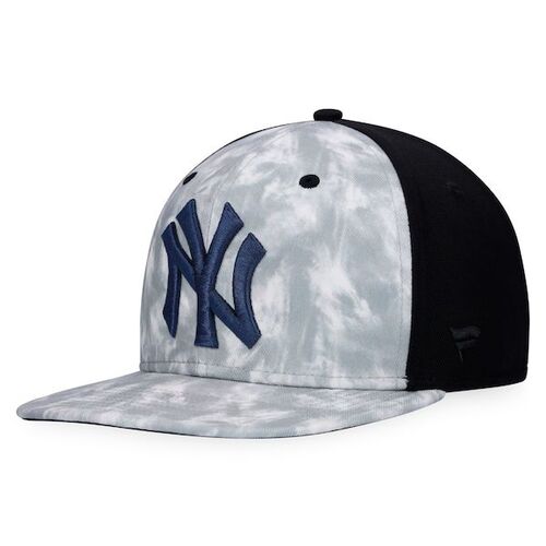 뉴욕 양키즈 마제스틱 스모크 염료 스냅백 모자 - 그레이 / 파나틱스 어쎈틱