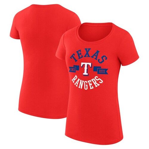 텍사스 레인저스 여성 시티 그래픽 피팅 티셔츠 - Red / G-III 4Her by Carl Banks