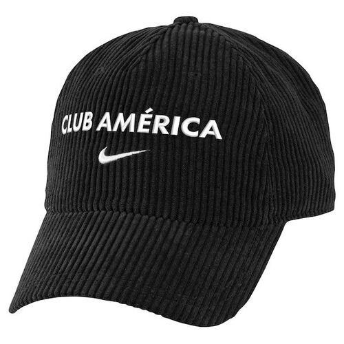 클럽 아메리카 나이키 코듀로이 클럽 플렉스 모자 - 블랙 / Nike