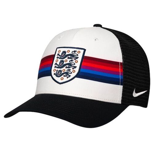 영국 국가대표 나이키 트럭커 스트레치 스냅 조절 모자 - 화이트/블랙 / Nike