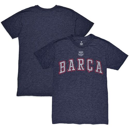 바르셀로나 워드마크 트위스트 트라이 블렌드 슬럽 티셔츠 - 헤더 네이비 / 1863FC