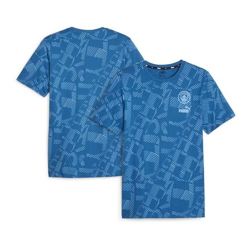 맨체스터 시티 푸마 Ftbl코어 올오버 프린트 티셔츠 - 블루 / Puma