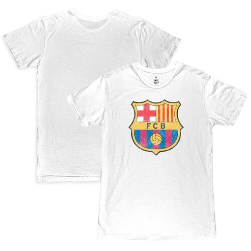 바르셀로나 컬러 크레스 슬럽 티셔츠 - 화이트 / 1863FC