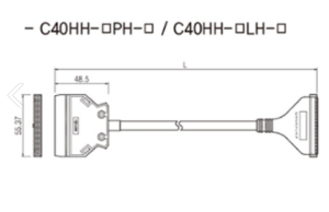 C40HF-10PH-XBE (PLC접속용 Cable)