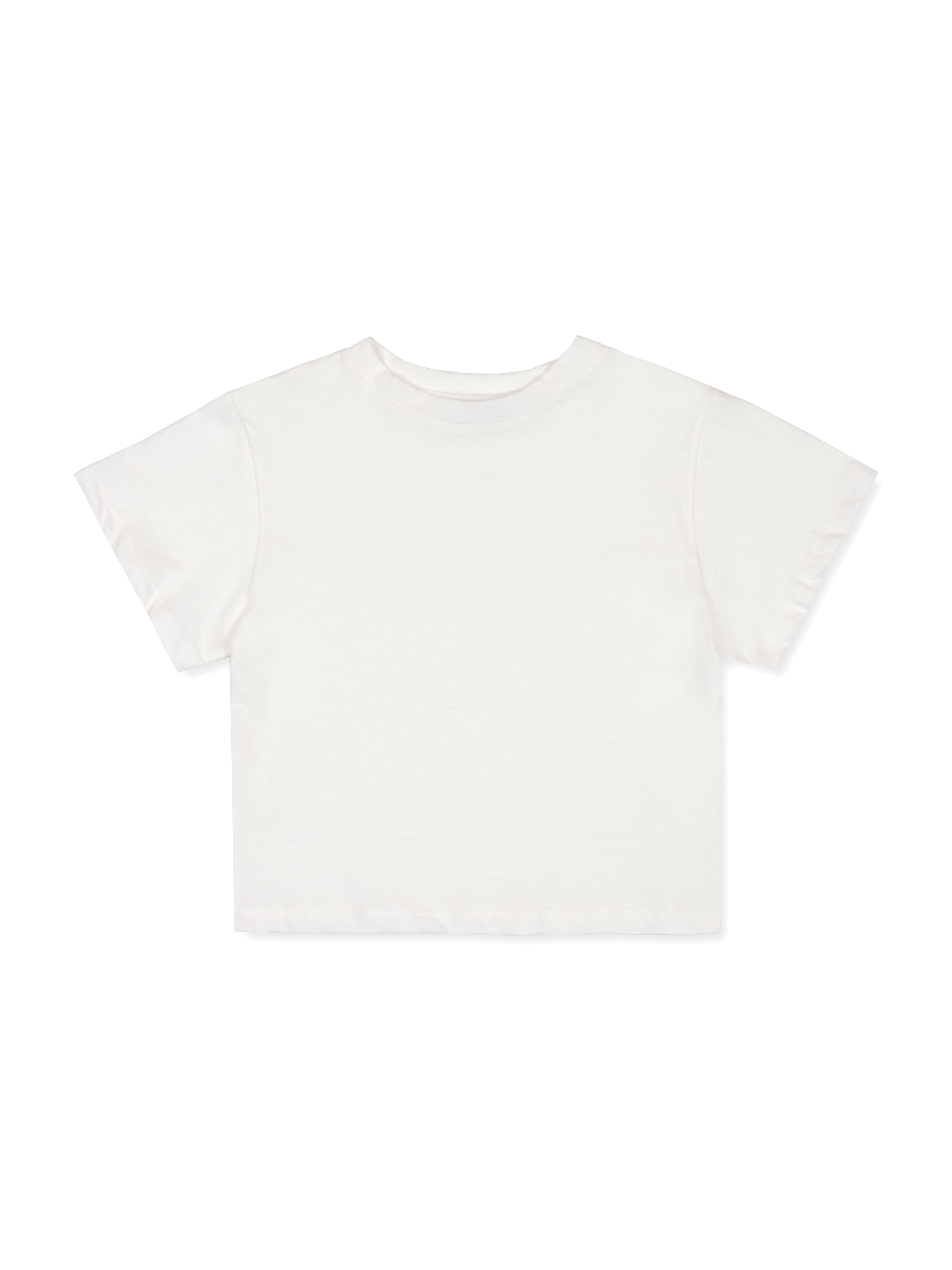 [2nd] Minimal Cropped Top (Ivory) - Blishy