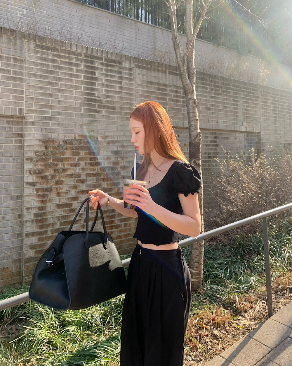 반팔 티셔츠 모델 착용 이미지-S13L12