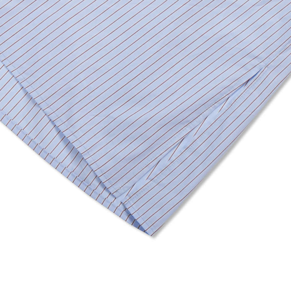 original]Striped Shirts Dress (Blue) | ファッション通販