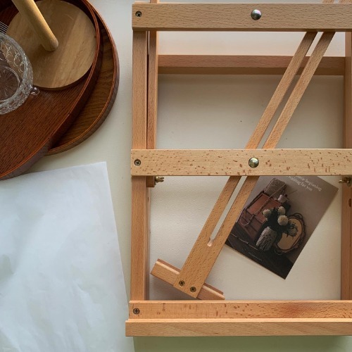 Macrame Tabletop Wood Braid 質感櫸木實木編織架