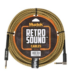 Muztek - Retro Sound Cable / 뮤즈텍 기타 &amp; 베이스 케이블 5m (RS-500L TW)