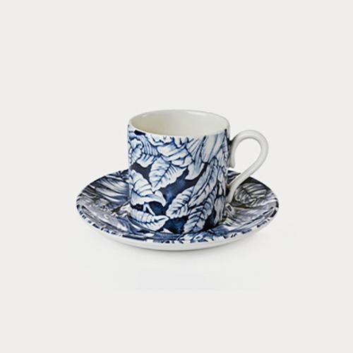 컬렉션 원 잉크 블루 히비스커스 커피 소서 (컵 별도 판매)