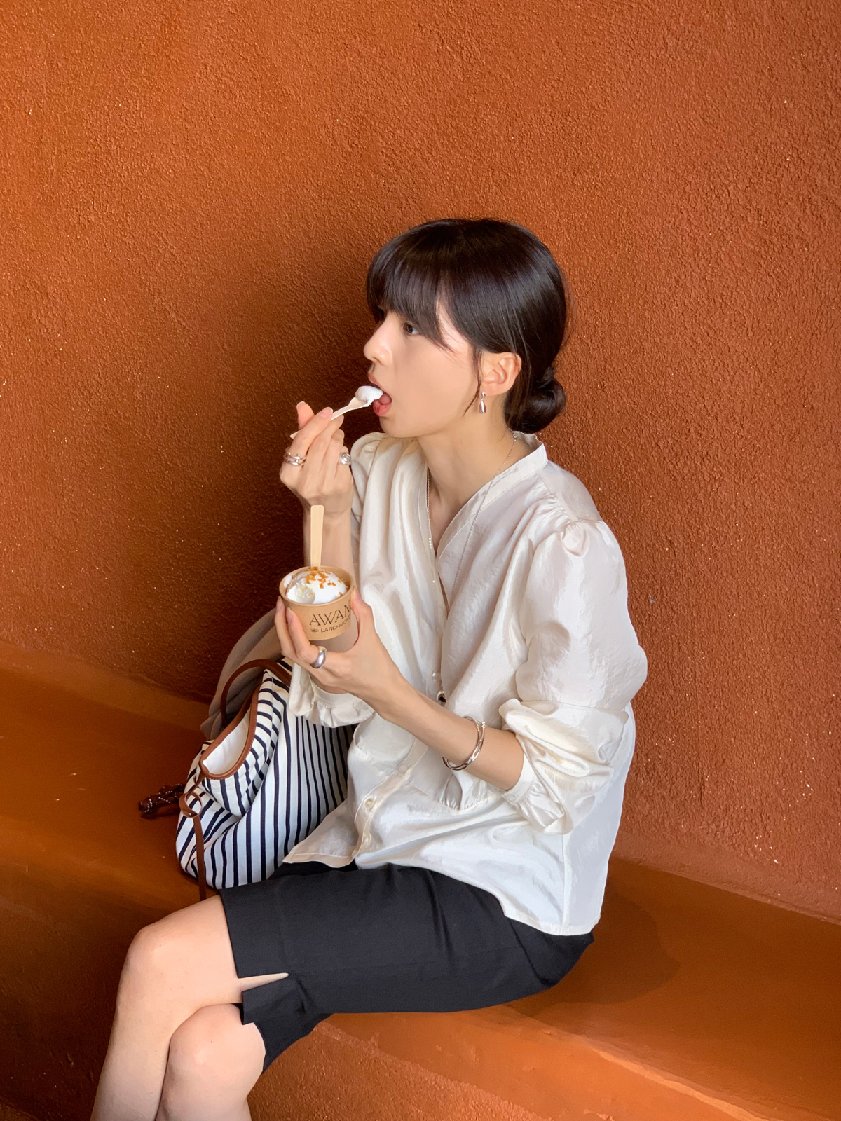 ブラウス モデル画像-S4L127