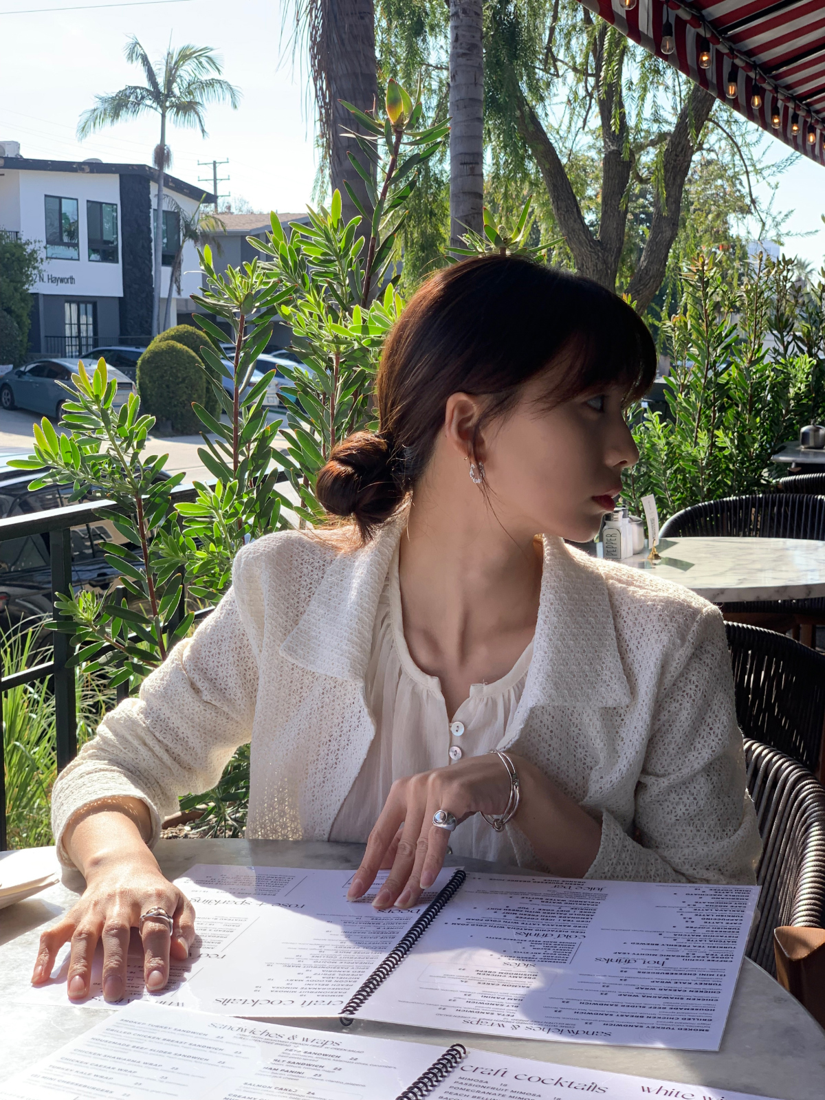 カーディガン モデル画像-S5L6