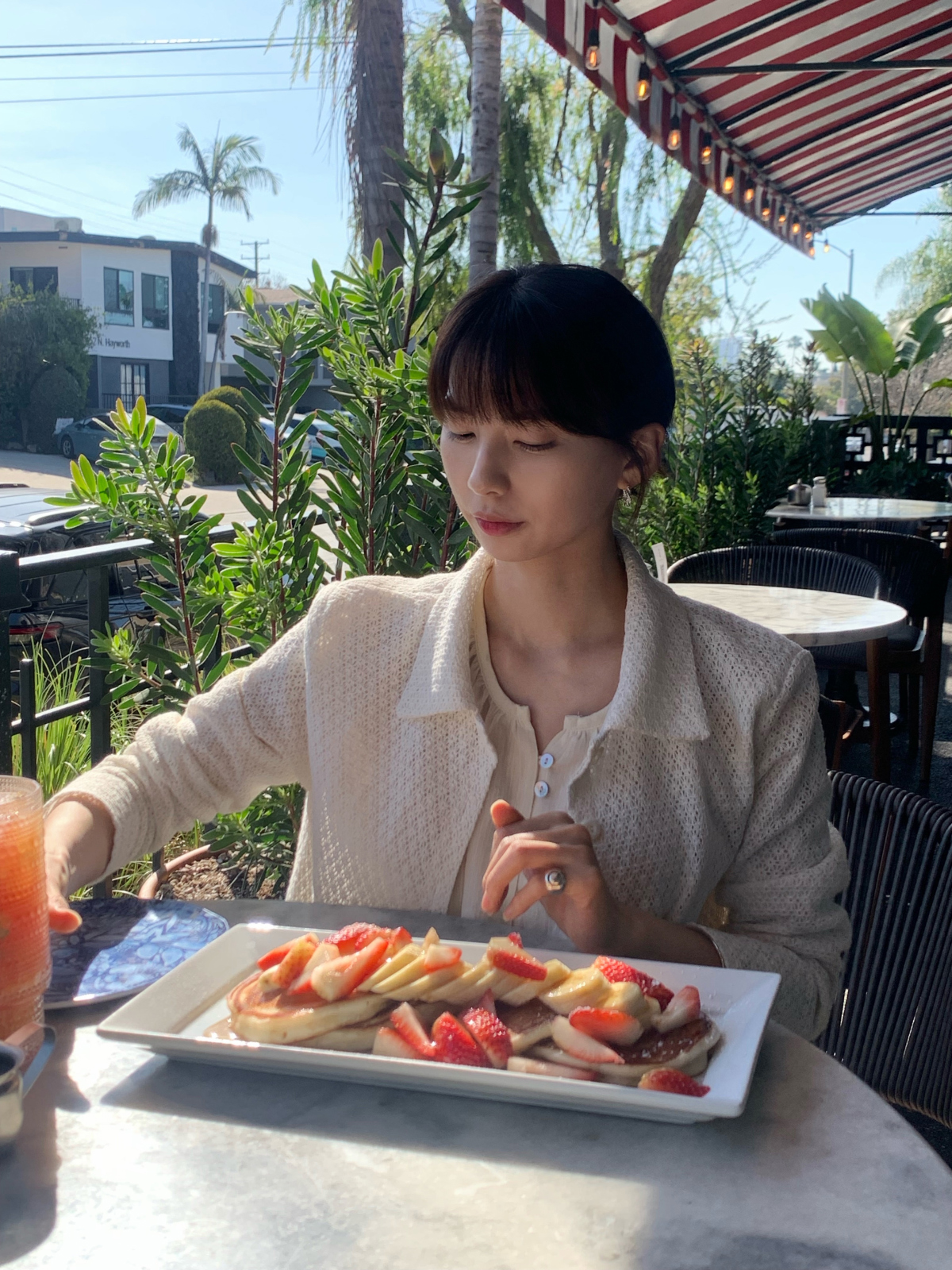 カーディガン モデル画像-S5L8