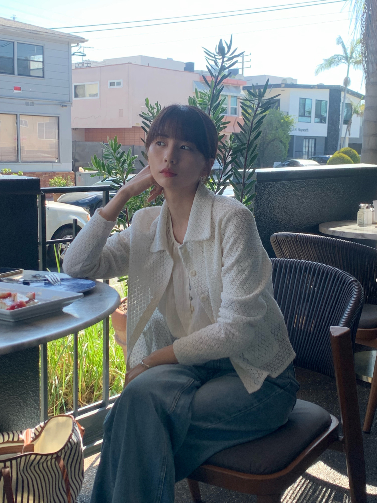 カーディガン モデル画像-S5L15