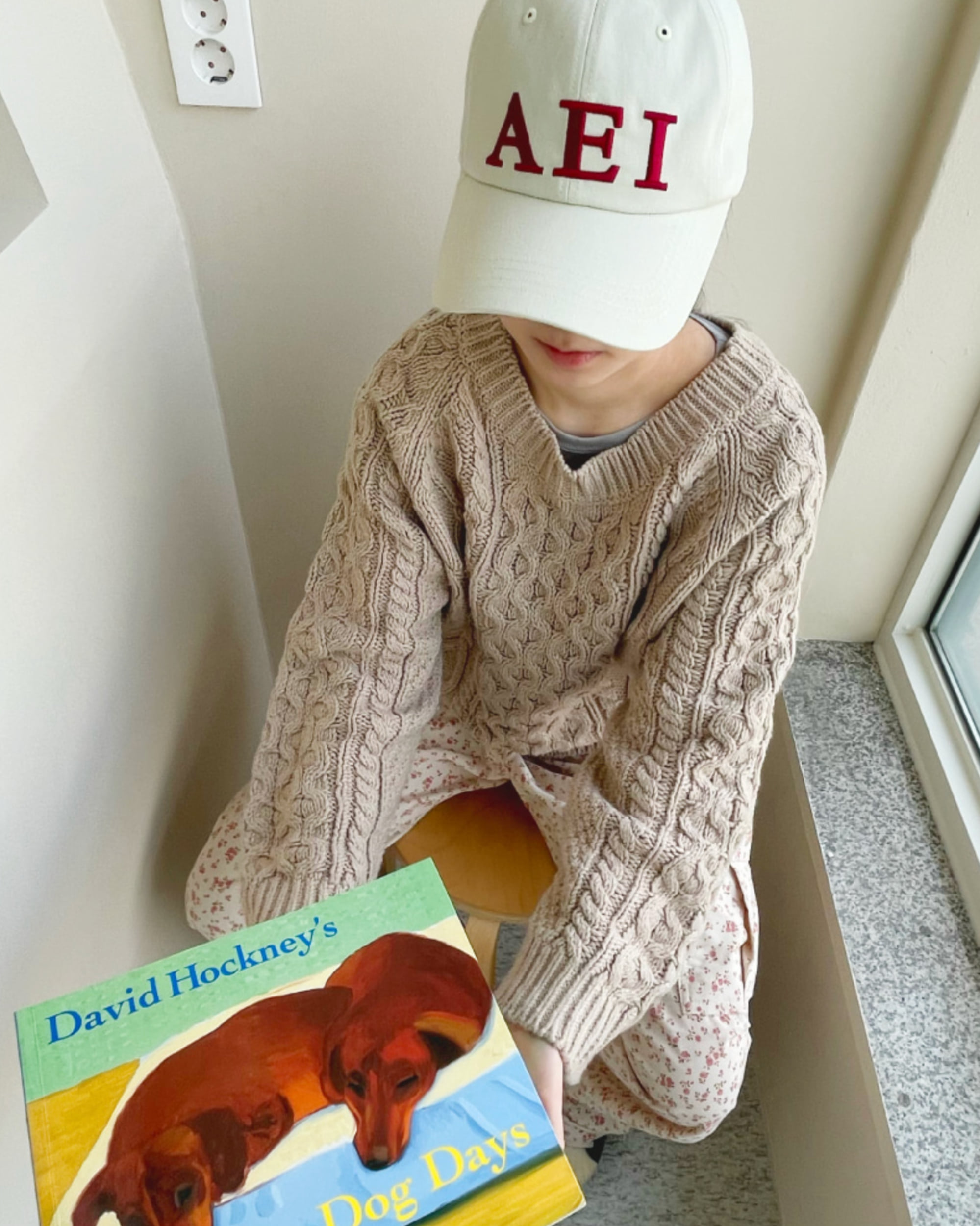 Aeiou Logo Lettering Cap (10 Colors) - discover good goods