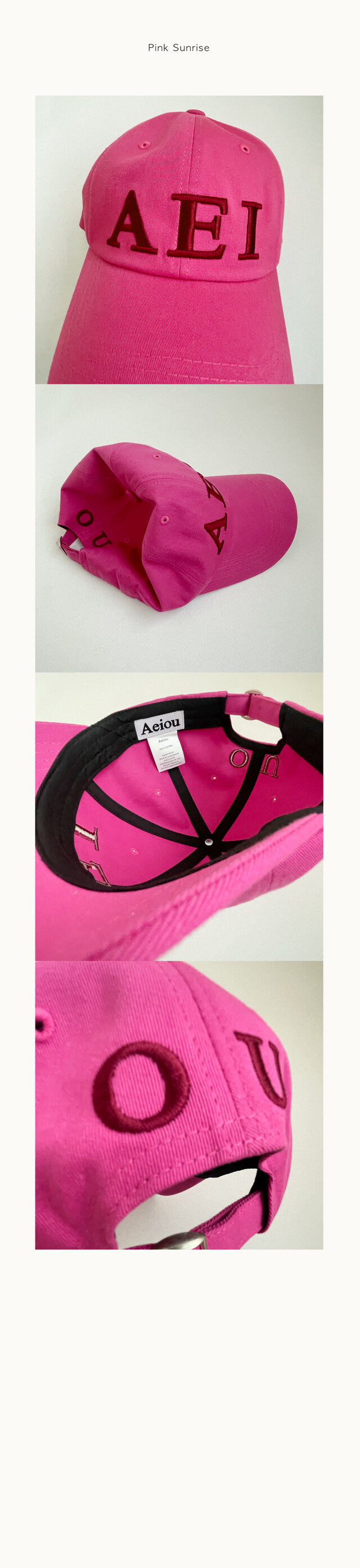 キャップ Aeiou Aeiou Logo Lettering Cap 10 Colors Aeiou Logo Lettering Cap (10 Colors) - discover good goods