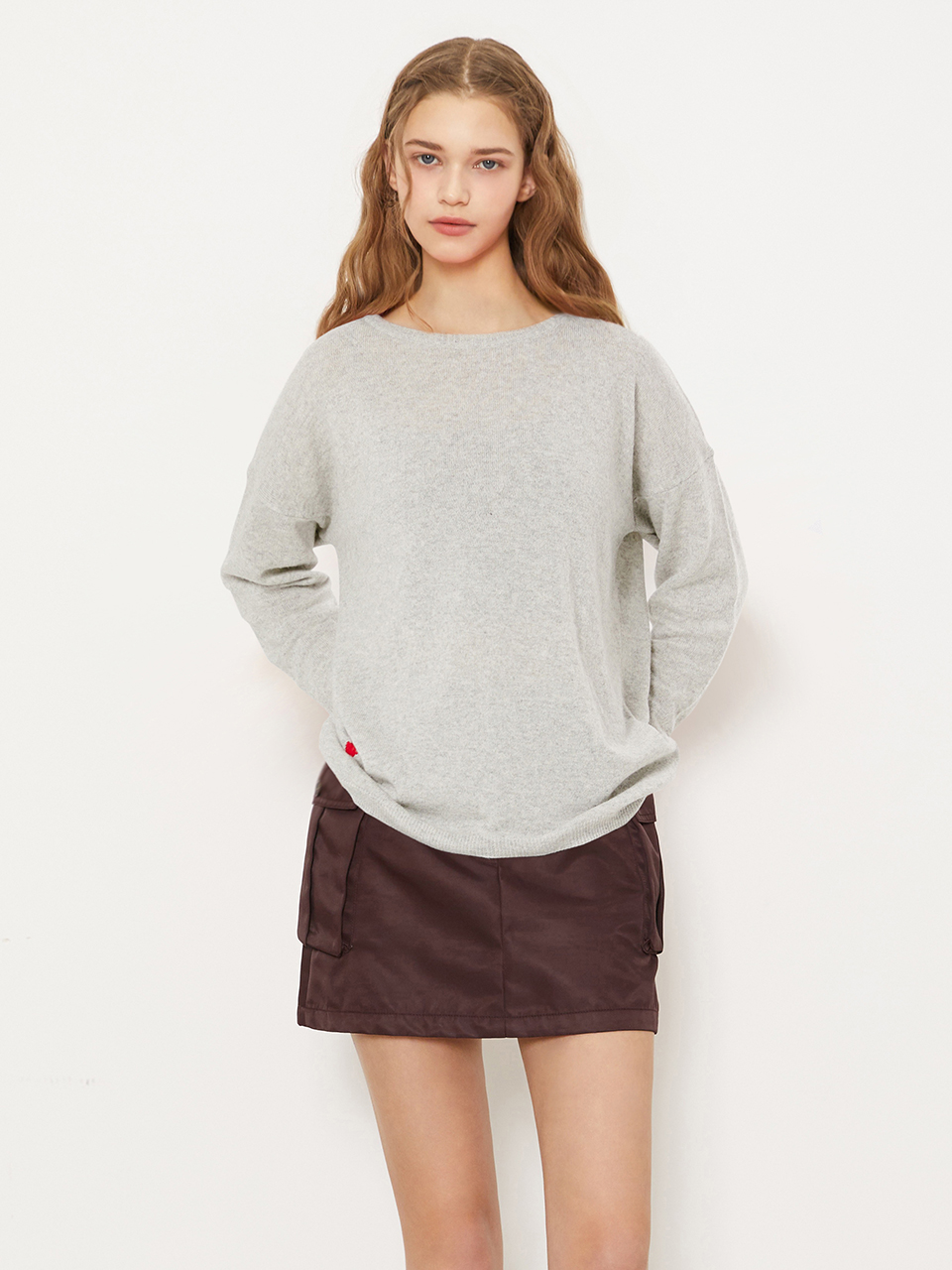 Cashmere Wool Blend Knit Top