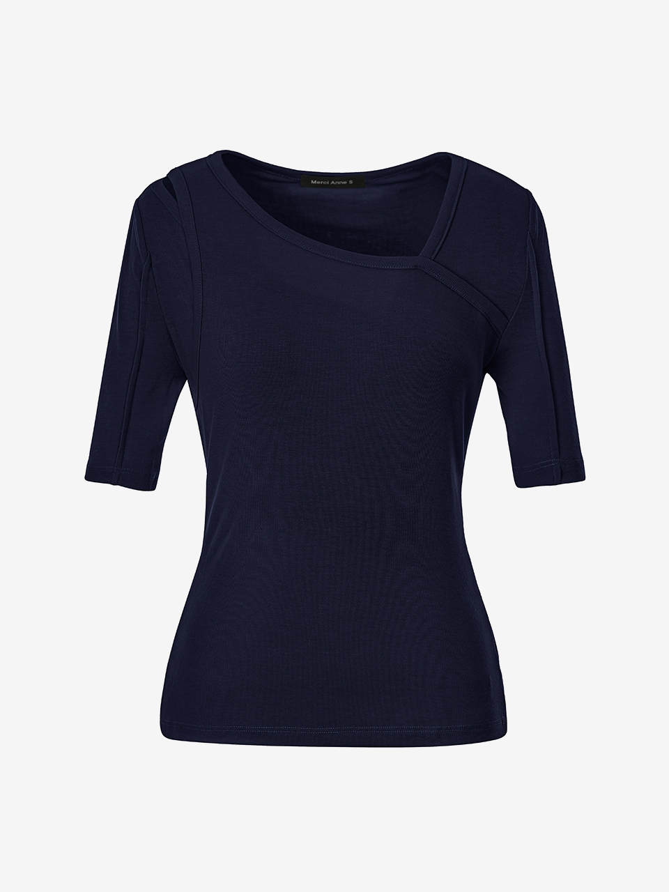 Cut-Out Sleeved T_NAVY (SA4STN1_45)