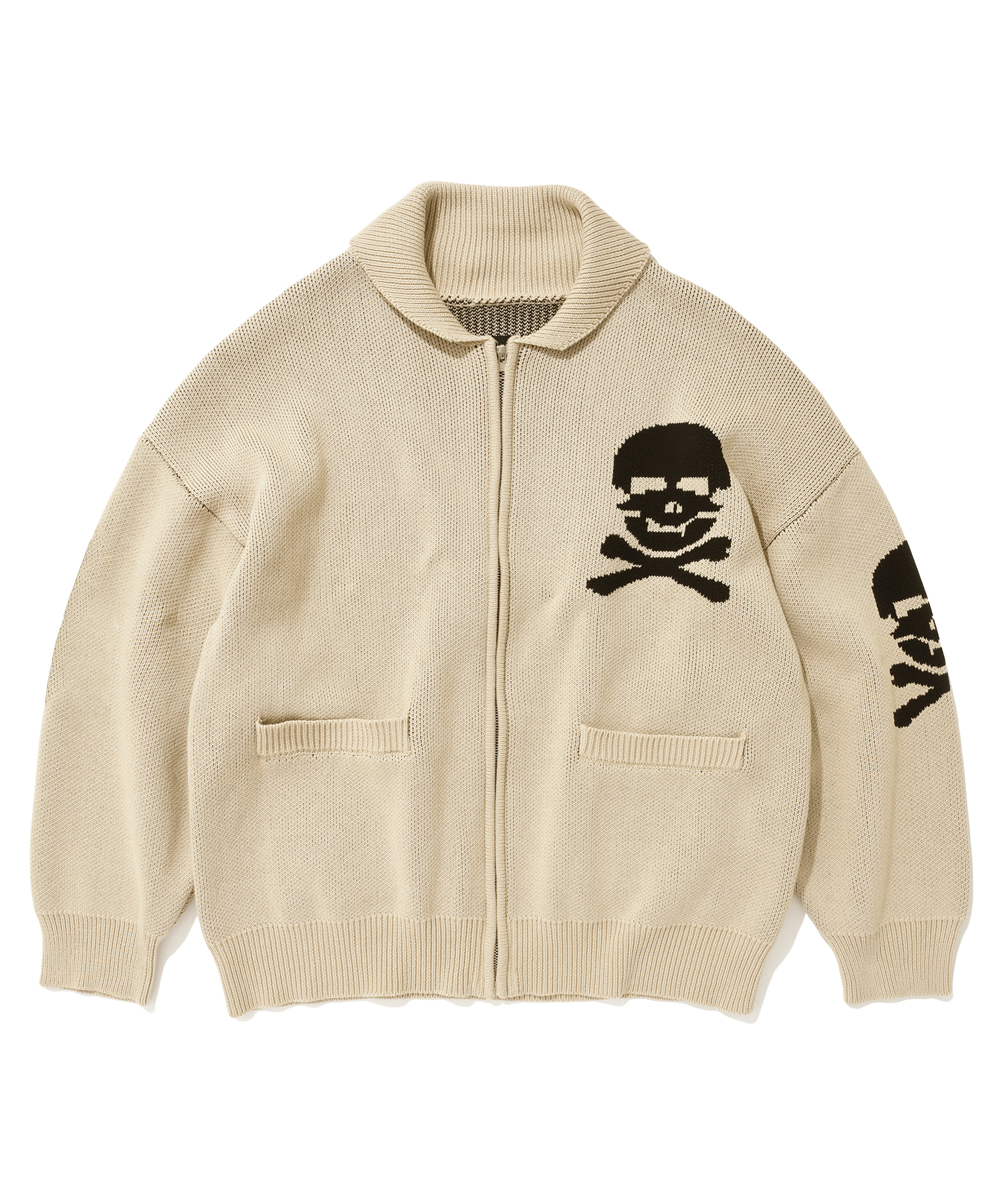 SKULL COWICHAN SWEATER [BEIGE] - Suade