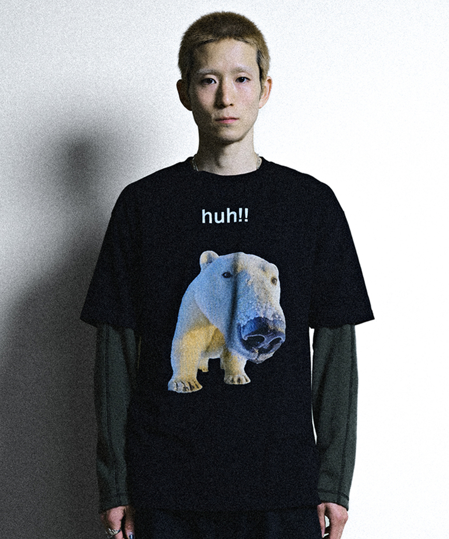 Tシャツ・カットソー Suade Huh Tee White / Black MUSINSA | SUADE HUH!! TEE [BLACK]