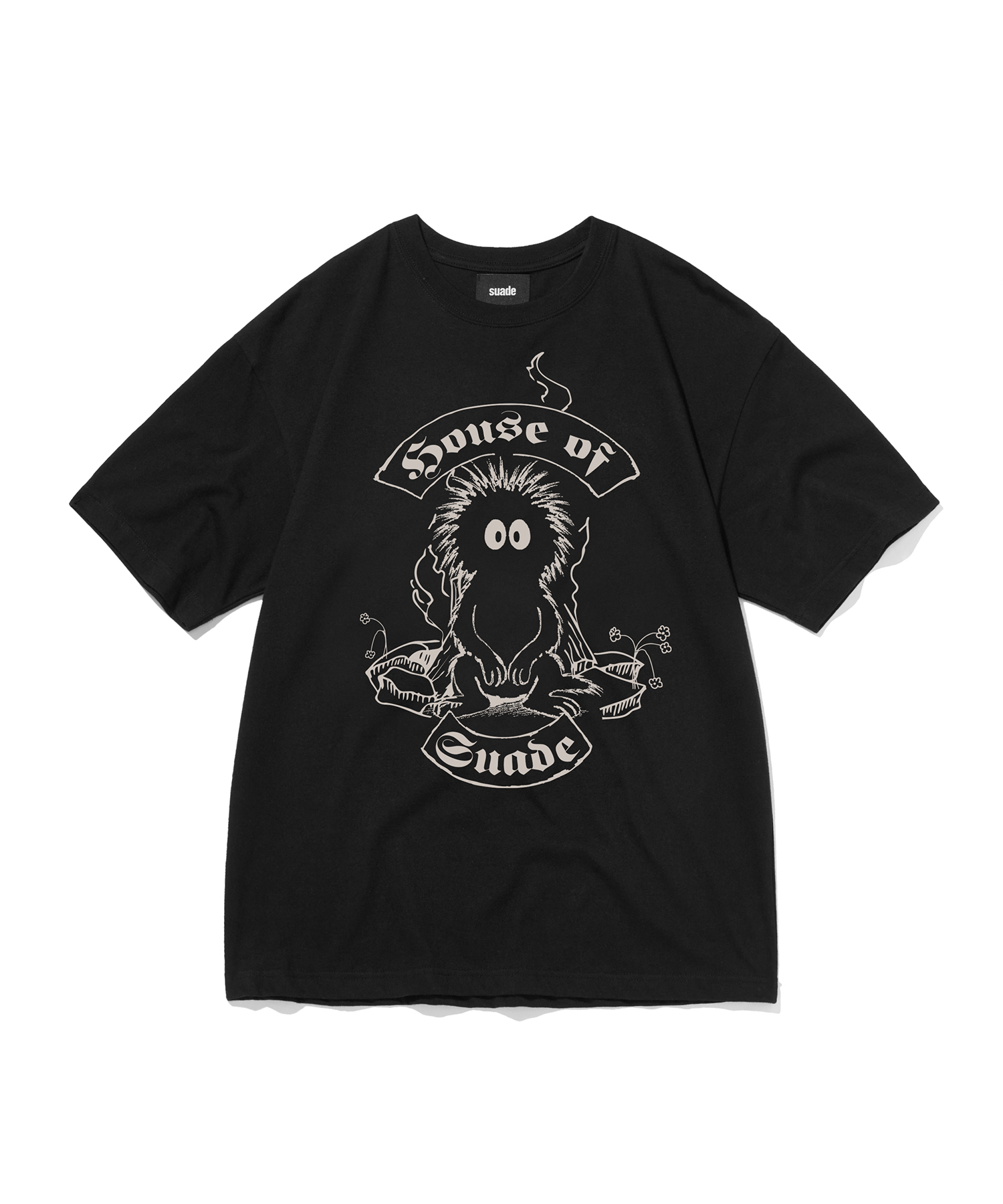 Tシャツ・カットソー Suade Huh Tee White / Black MUSINSA | SUADE HUH!! TEE [BLACK]