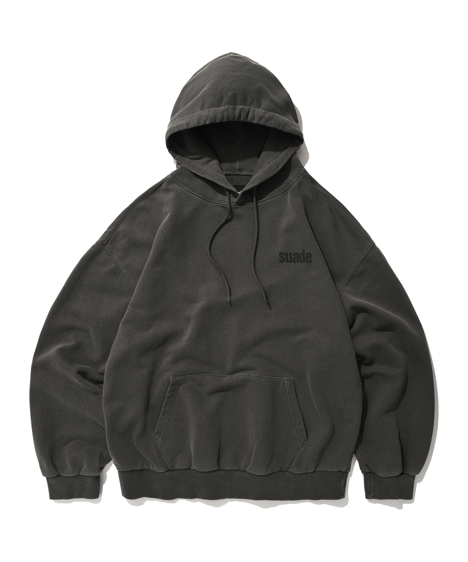 WASHED LOGO PANTS [PIGMENT BLACK] - Suade