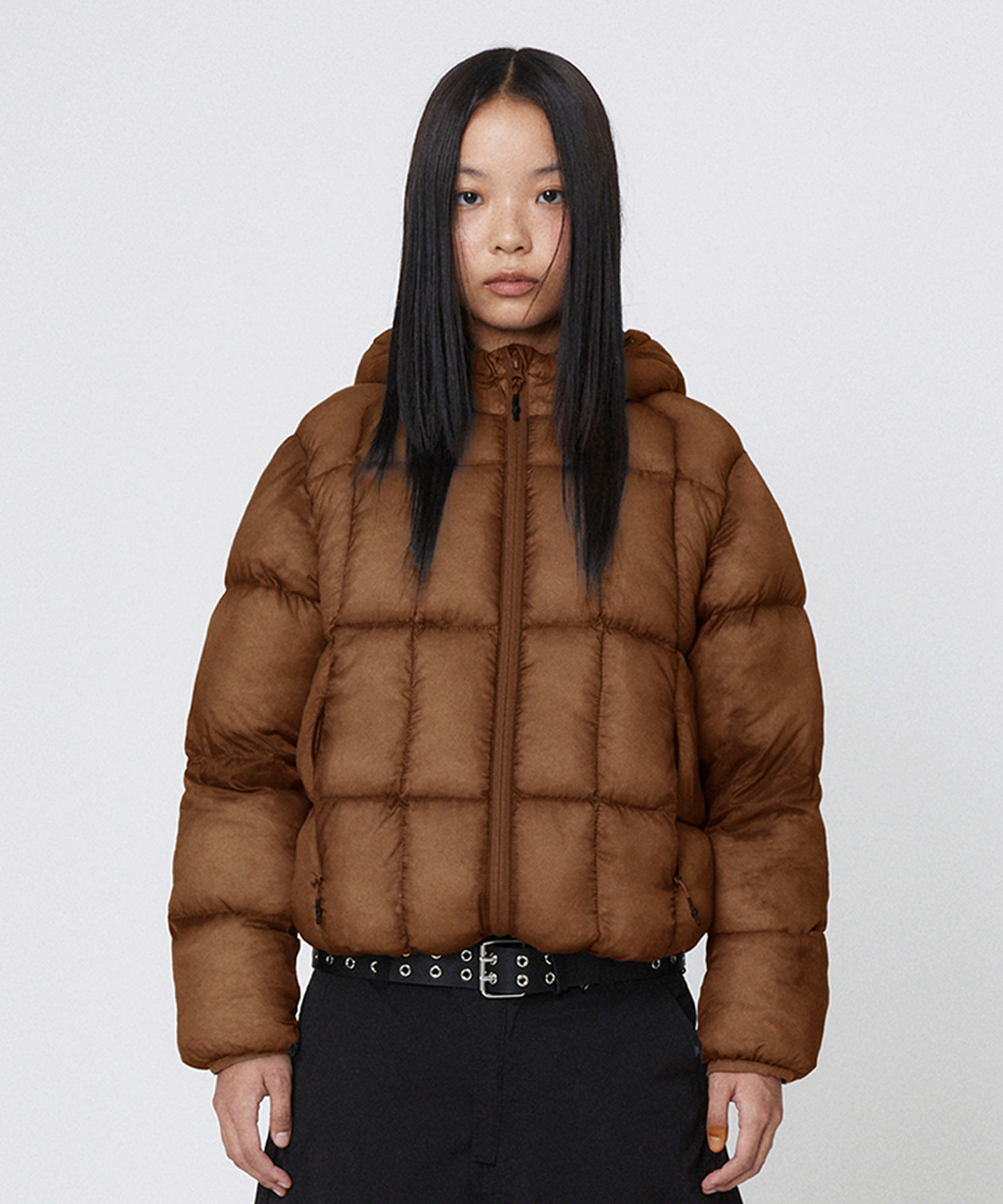 LIGHT PUFFER JACKET [GRAY] - Suade